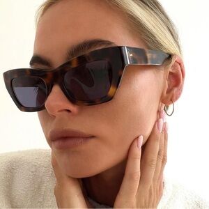 APERCU x Claire Rose Saint Tropez Brown Tortoiseshell Acetate Sunglasses
